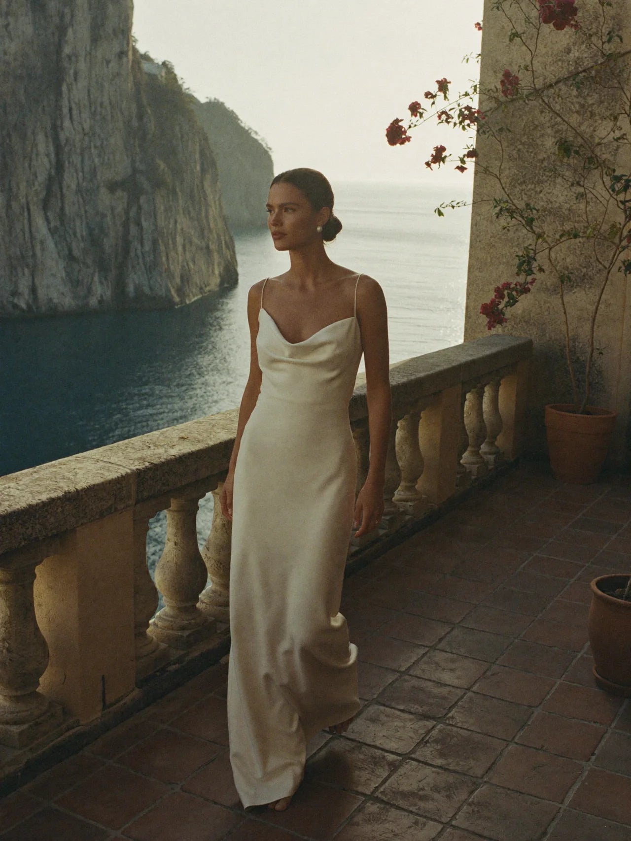 Ellie — Cowl Neckline Column Gown