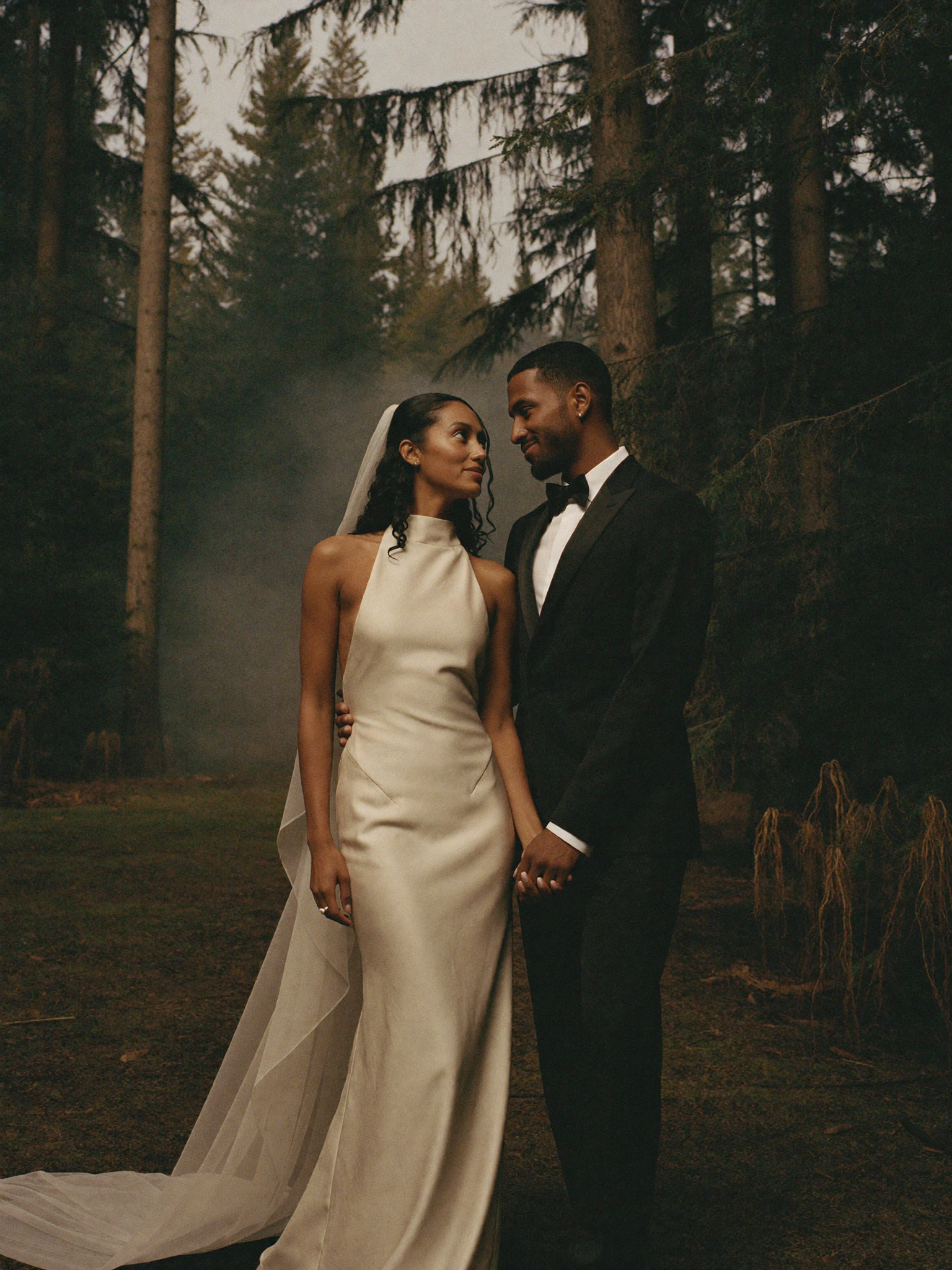 Bonnie — Halter Neck Column Gown
