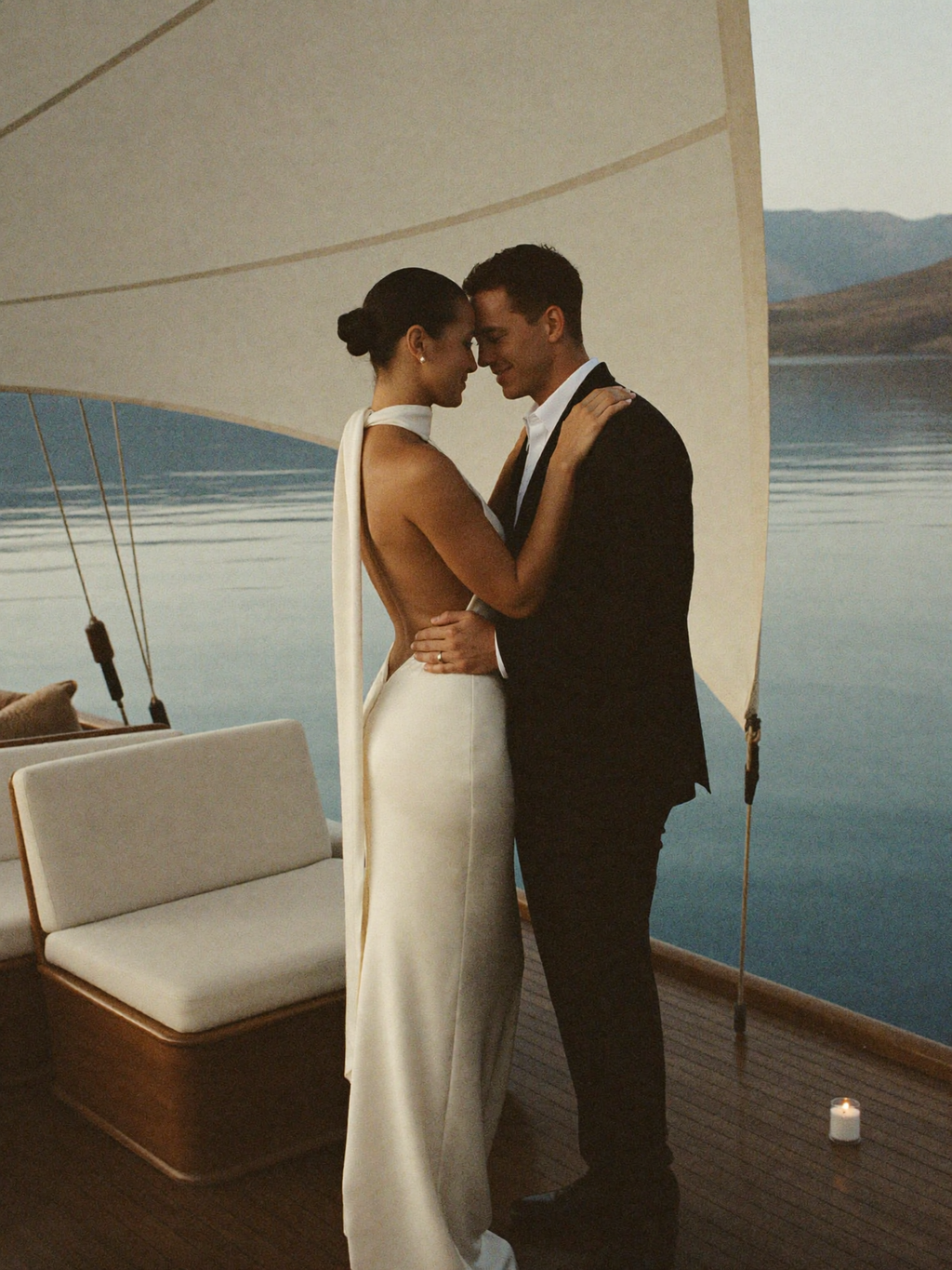 Bonnie — Halter Neck Column Gown